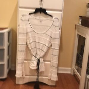 Crochet Long Sleeve Womans Top